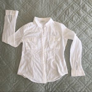 James Perse white cotton shirt